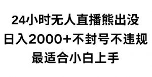 快手24小时无人直播熊出没，不封直播间，不违规，日入2000+，最适合小白上手，保姆式教学【揭秘】-KJ分享