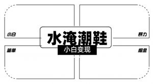 2024全新冷门水淹潮鞋无人直播玩法，小白也能轻松上手，打爆私域流量，轻松实现变现【揭秘】-KJ分享