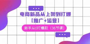 电商 新品从上架到打爆【推广+运营】，新手从0打爆款（36节课）-KJ分享