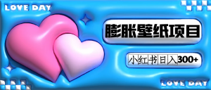 小红书膨胀壁纸项目玩法，女生最爱的壁纸，0门槛新手也可操作日入300+-KJ分享