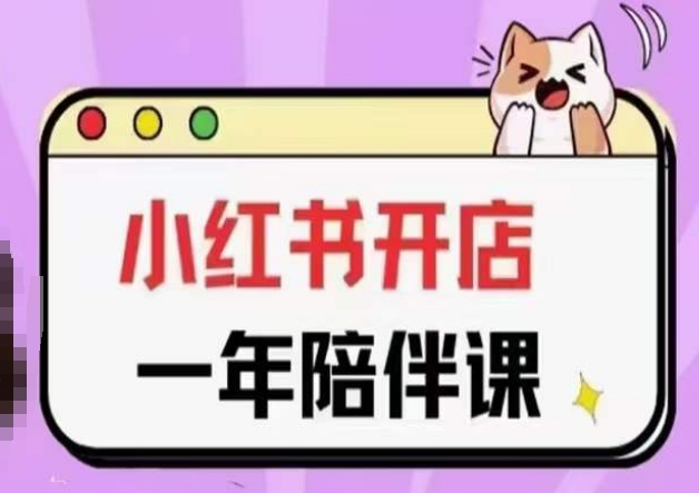 三九小红书开店一年陪伴课(更新)，从0到1玩赚小红书开店-KJ分享