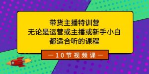 带货主播特训营：无论是运营或主播或新手小白，都适合听的课程-KJ分享