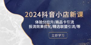 2024抖音小店新课,体验分拉升/商品卡引流/投流效果优化/精选联盟引流/等-KJ分享