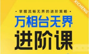电商万相台无界进阶课,掌握流畅无界的进阶策略-KJ分享