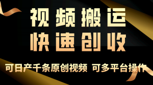 一步一步教你赚大钱!仅视频搬运,月入3万+,轻松上手,打通思维,处处…-KJ分享