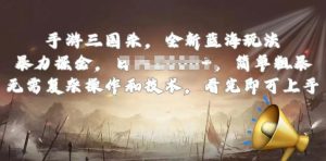 手游三国杀最新蓝海玩法，简单粗暴，无需复杂的操作和技术，看完即可上手-KJ分享