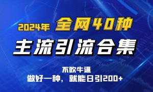 2024年全网40种暴力引流合计，做好一样就能日引100+-KJ分享