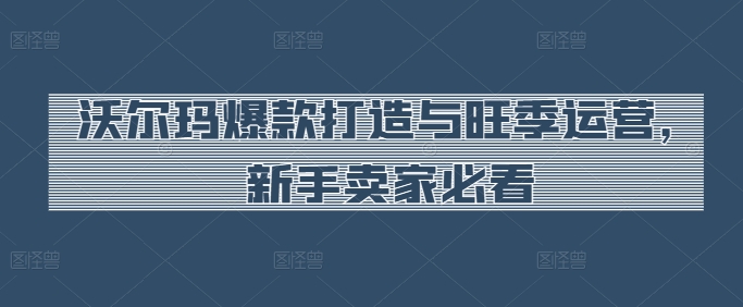 沃尔玛爆款打造与旺季运营,新手卖家必看-KJ分享