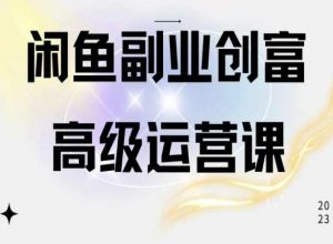 闲鱼电商运营高级课程，一部手机学会闲鱼开店赚钱-KJ分享