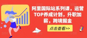 阿里国际站系列课，运营TOP养成计划，升职加薪，跨境掘金-KJ分享
