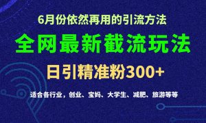 2024全网最新截留玩法，每日引流突破300+-KJ分享