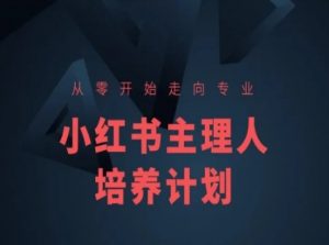 小红书课程简化版，从零开始走向专业，小红书主理人培养计划-KJ分享