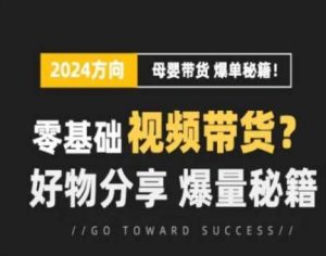 短视频母婴赛道实操流量训练营，零基础视频带货，好物分享，爆量秘籍-KJ分享