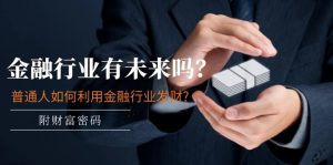 公众号付费文章：金融行业有未来吗？普通人如何利用金融行业发财?(附财富密码)-KJ分享