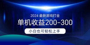 2024最新游戏打金单机收益200-300-KJ分享