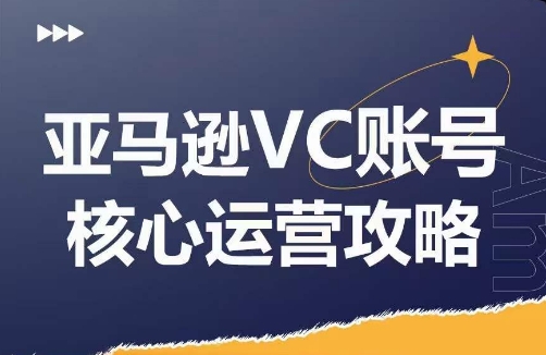 亚马逊VC账号核心玩法解析，实战经验拆解产品模块运营技巧，提升店铺GMV，有效提升运营利润-KJ分享