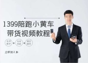 1399陪跑tiktok小黄车带货视频教程，tiktok跨境电商教程-KJ分享