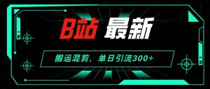 B站最新，搬运混剪，单日引流300+创业粉-KJ分享