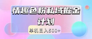 2024情趣色粉私域掘金天花板日入500+后端自动化掘金-KJ分享