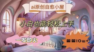 ai原创治愈小屋，小白也能轻松上手，一发即火，篇篇10w+【揭秘】-KJ分享