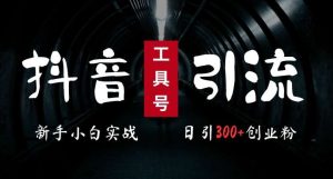 2024最新抖音工具号引流玩法，高效日引300+创业粉，当天变现5k，小白也可成为实战高手-KJ分享