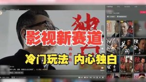 最新影视解说玩法，人物独白，30天涨粉24万+，全流程拆解【揭秘】-KJ分享