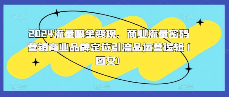 2024流量吸金变现，商业流量密码营销商业品牌定位引流品运营逻辑(图文)-KJ分享
