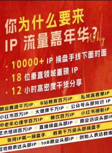 群响IP流量嘉年华，​现场视频+IP江湖2024典藏版PPT-KJ分享