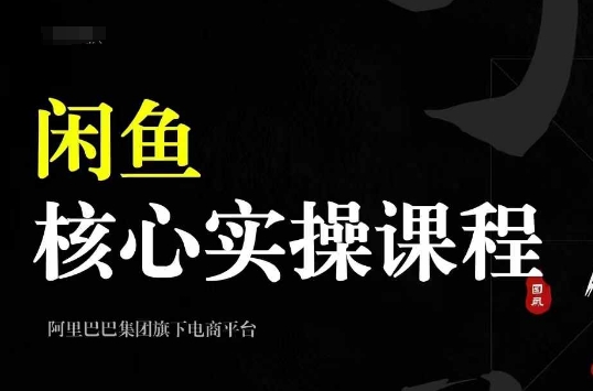2024闲鱼核心实操课程，从养号、选品、发布、销售，教你做一个出单的闲鱼号-KJ分享