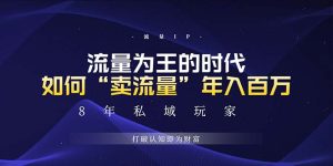 未来如何通过“卖流量”年入百万，跨越一切周期绝对蓝海项目-KJ分享