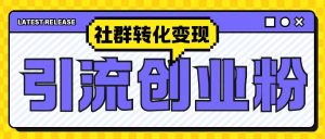 最新抖音引流创业粉玩法，之社群转化变现思路(揭秘)-KJ分享