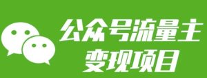 公众号流量主变现项目：每天2小时，普通人每月多挣三五千-KJ分享