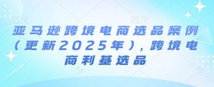 亚马逊跨境电商选品案例(更新2025年)，跨境电商利基选品-KJ分享