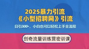 2025最新暴力引流方法，招聘平台一天引流300+，日变现多张，专业人士力荐-KJ分享
