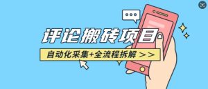 悟空采集评论搬砖_评论搬砖+自动采集【完整攻略】-KJ分享