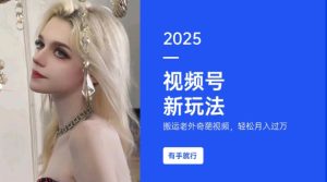 搬运老外奇葩视频，撸视频号分成计划收益，每天只需一小时，新手小白轻松月入过W-KJ分享