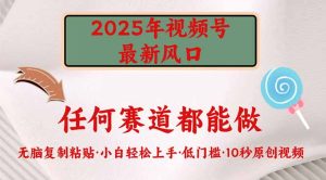 2025年视频号新风口，低门槛只需要无脑执行-KJ分享