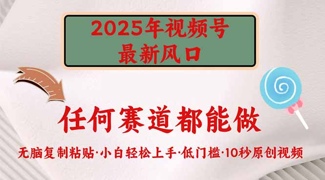 2025年视频号新风口，低门槛只需要无脑执行-KJ分享