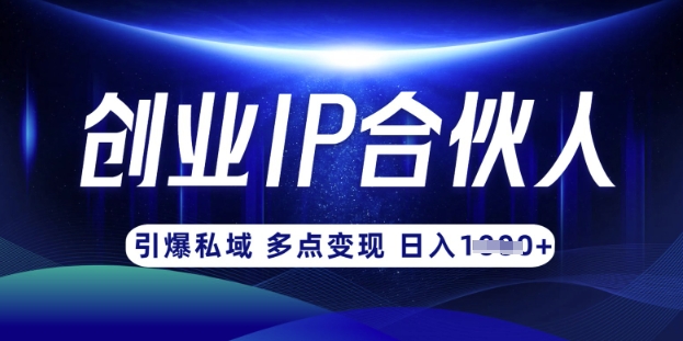 云帆·创业ip合伙人打造3.0，从0到1教你做网创，实现月入过W-KJ分享