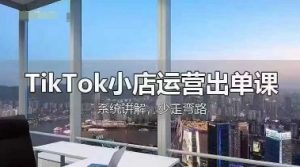 TikTok小店运营出单课,从开店选品、运营出单、发货回款,进行全流程讲解-KJ分享