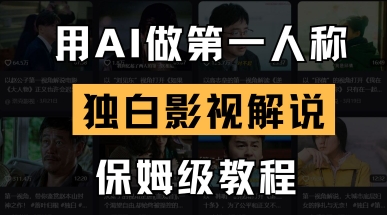 用AI做第一人称独白影视解说，手把手教学，保姆级教程-KJ分享