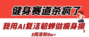 健身赛道杀疯了？我用AI复活貂蝉做瘦身操，3周涨粉8W-KJ分享