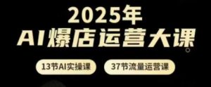 2025年AI爆店运营大课，13节AI实操课+37节流量运营课-KJ分享