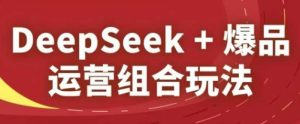 DeepSeek+爆品运营组合玩法，2025淘系精品课-KJ分享