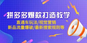 拼多多爆款打造教学：直通车玩法/视觉营销/新品流量爆破/最新搜索规则等-KJ分享