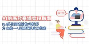 AI绘画多赛道变现指南:MJ基础到进阶技巧拆解,角色统一+风格迁移应用指南-KJ分享