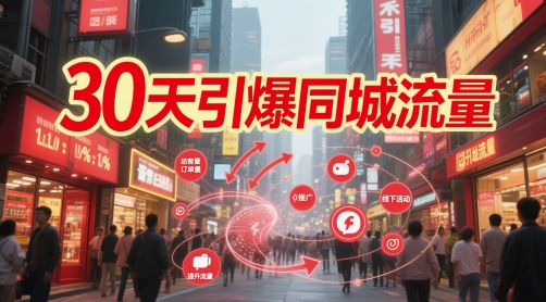 30天引爆同城流量：团购篇 认知篇 流量篇 来客篇 达人篇 老板人设IP篇 投流篇-KJ分享