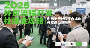 2025外贸流程开发社媒全攻略，利用免费社媒平台成功开发过百位客户-KJ分享