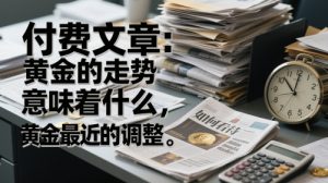 付费文章：黄金的走势意味着什么，如何看待黄金最近的调整-KJ分享