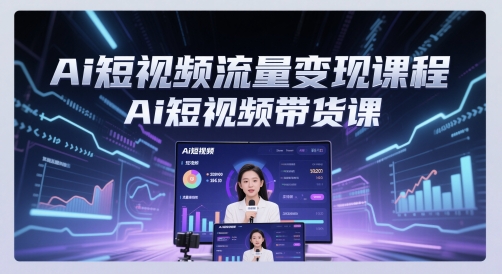 Ai短视频流量变现课程，Ai短视频带货课-KJ分享